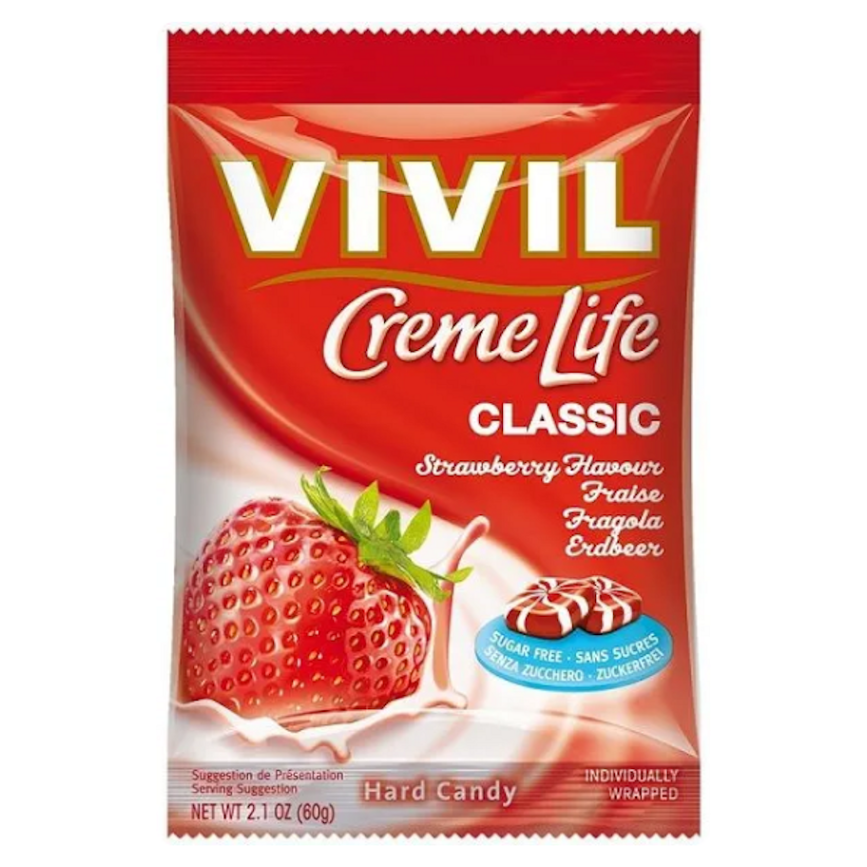 E-shop VIVIL Creme life jahoda drops bez cukru 110g