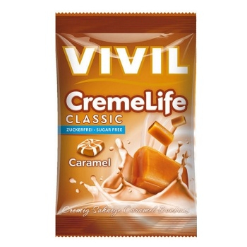 VIVIL Creme life karamel bonbóny bez cukru 110 g