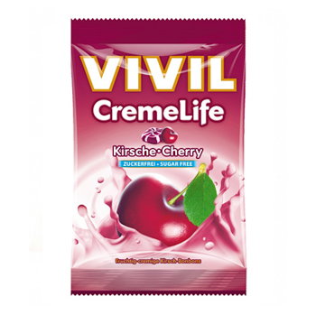 VIVIL Creme life višeň drops bez cukru 110 g
