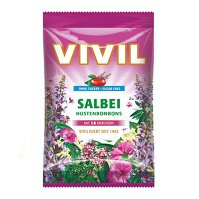 VIVIL Šalvěj a 14 druhů bylin drops bez cukru 120 g