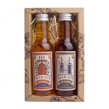 BEER SPA Sprchový gel 200 ml a vlasový šampon 200 ml Dárkové balení (Kosmetické balíčky)