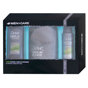 DOVE Men+Care vánoční dárková kazeta pro muže s ručníkem