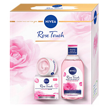 NIVEA Rose Touch Micerální voda 400 ml + krém 50 ml dárkové balení