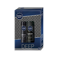 NIVEA Men Deep Clean Sprchový gel 250 ml + antiperspirant 150 ml  Dárkové balení