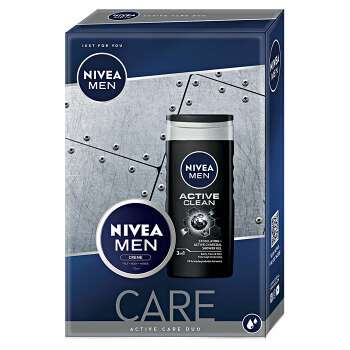 NIVEA Men Care Active Sprchový gel 250ml + krém 75ml Dárkové balení