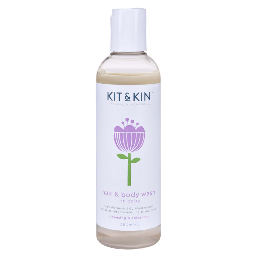 KIT & KIN Vlasový a tělový šampón 250 ml