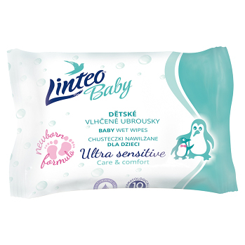 LINTEO Baby Vlhčené ubrousky Ultra Sensitive 10 ks