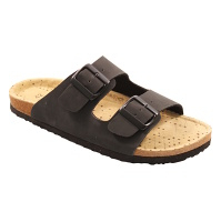 SANTÉ Classic Black lehké pantofle s koženou stélkou černé, Velikost obuvi: 37