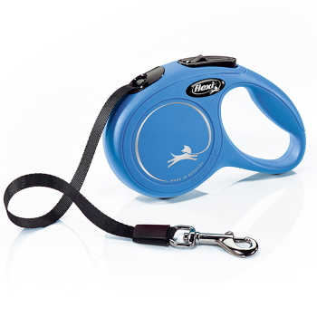 FLEXI New Classic vodítko pro psy pásek modrá 1 ks, Velikost vodítka: M - 5 m
