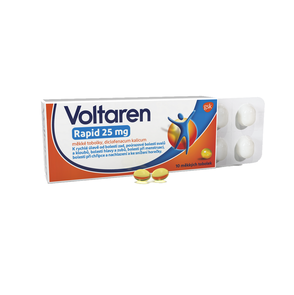 Levně VOLTAREN Rapid 25 mg 10 měkkých tobolek