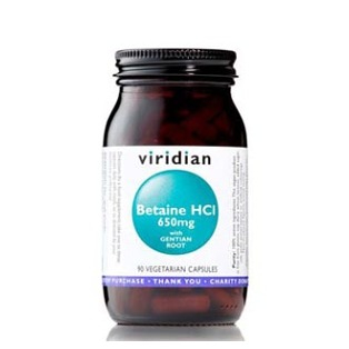 E-shop VIRIDIAN Nutrition Betaine HCl 90 kapslí