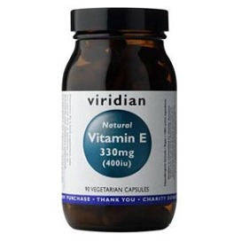 Levně VIRIDIAN Nutrition Vitamin E 330mg 400iu 90 kapslí