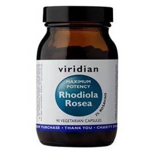 VIRIDIAN Nutrition Rhodiola Rosea Maximum potency 90 kapslí