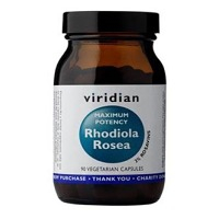 VIRIDIAN Nutrition Rhodiola Rosea Maximum potency 90 kapslí