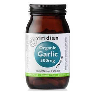 E-shop VIRIDIAN Nutrition Organic Garlic 500mg 90 kapslí