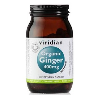 Levně VIRIDIAN Nutrition Organic Ginger 400mg 90 kapslí