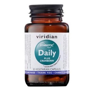 VIRIDIAN Nutrition Synbiotic Daily + Cranberry 30 kapslí