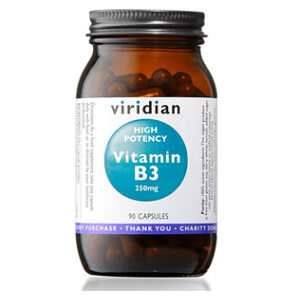 VIRIDIAN Nutrition High Potency Vitamin B3 250 mg 90 kapslí