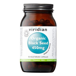 VIRIDIAN Nutrition Organic Black Seed 450 mg 90 kapslí