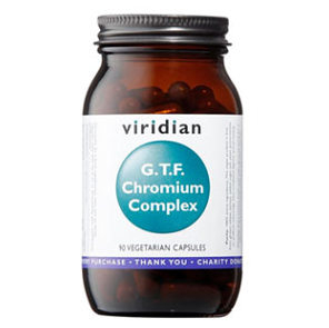 Levně VIRIDIAN Nutrition G.T.F. Chromium Complex 90 kapslí
