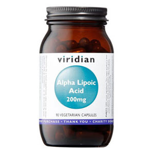 VIRIDIAN Nutrition alpha lipoic acid 200 mg 90 kapslí