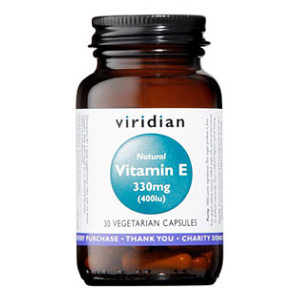 VIRIDIAN Nutrition Vitamin E 330 mg 400 I.U. 30 kapslí