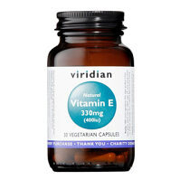 VIRIDIAN Nutrition Vitamin E 330 mg 400 I.U. 30 kapslí