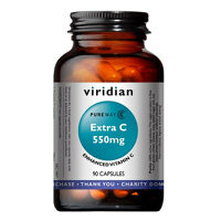 VIRIDIAN Nutrition Extra C 550 mg 90 kapslí