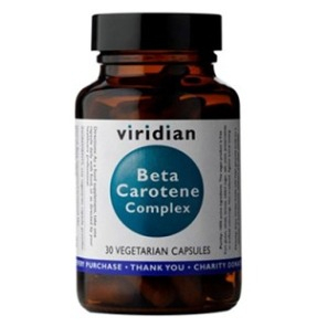 VIRIDIAN Nutrition Beta Carotene Complex 30 kapslí (Betakaroten)