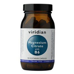 VIRIDIAN Nutrition Magnesium Citrate with B6 90 kapslí