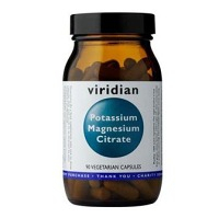 VIRIDIAN Nutrition Potassium Magnesium Citrate 90 kapslí