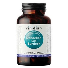 VIRIDIAN Nutrition Dandelion with Burdock 60 kapslí