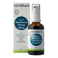 VIRIDIAN Nutrition Organic Elderberry Throat Spray 50 ml
