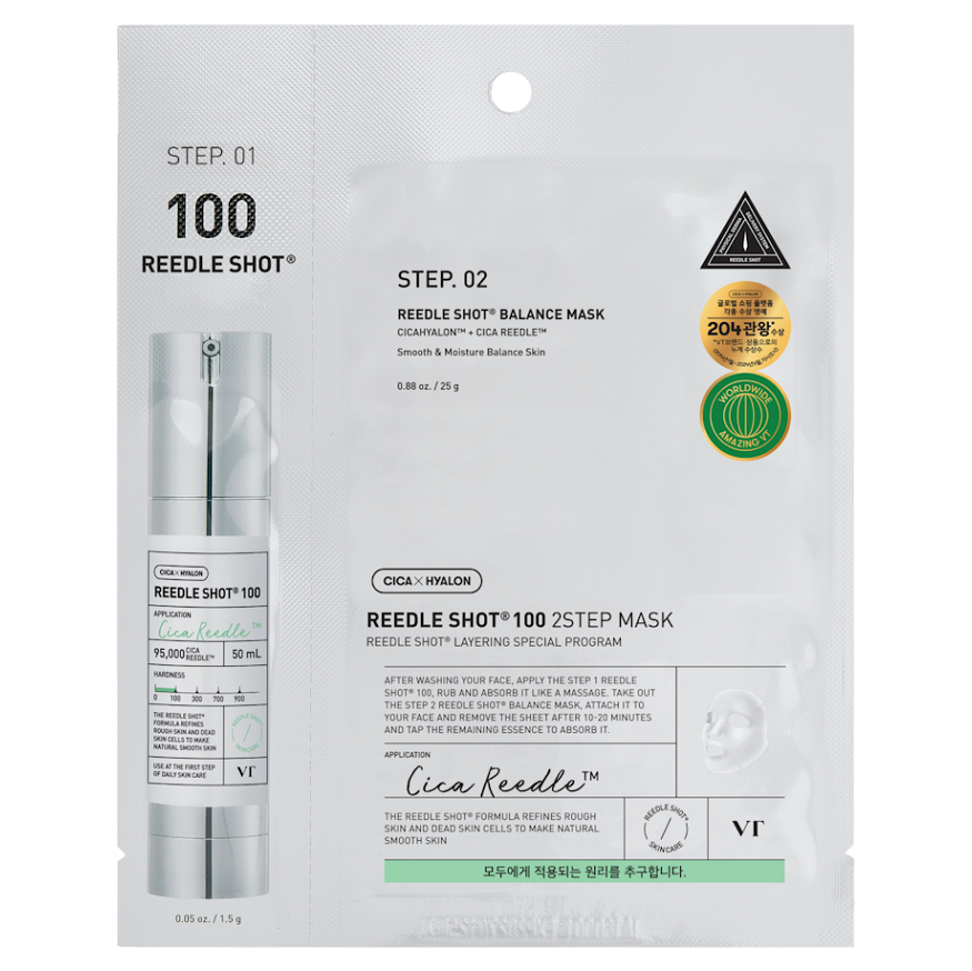 VT COSMETICS Dvoukroková maska HYDROP REEDLE SHOT 100 1,5 g + 25 g