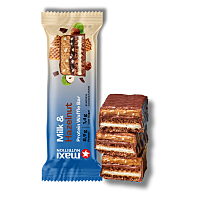 MAXI NUTRITION Waffle protein bar mléko a lískové oříšky 40 g