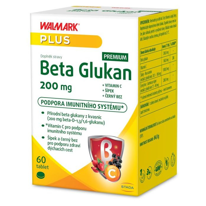 WALMARK Beta Glukan premium 200 mg 60 tablet