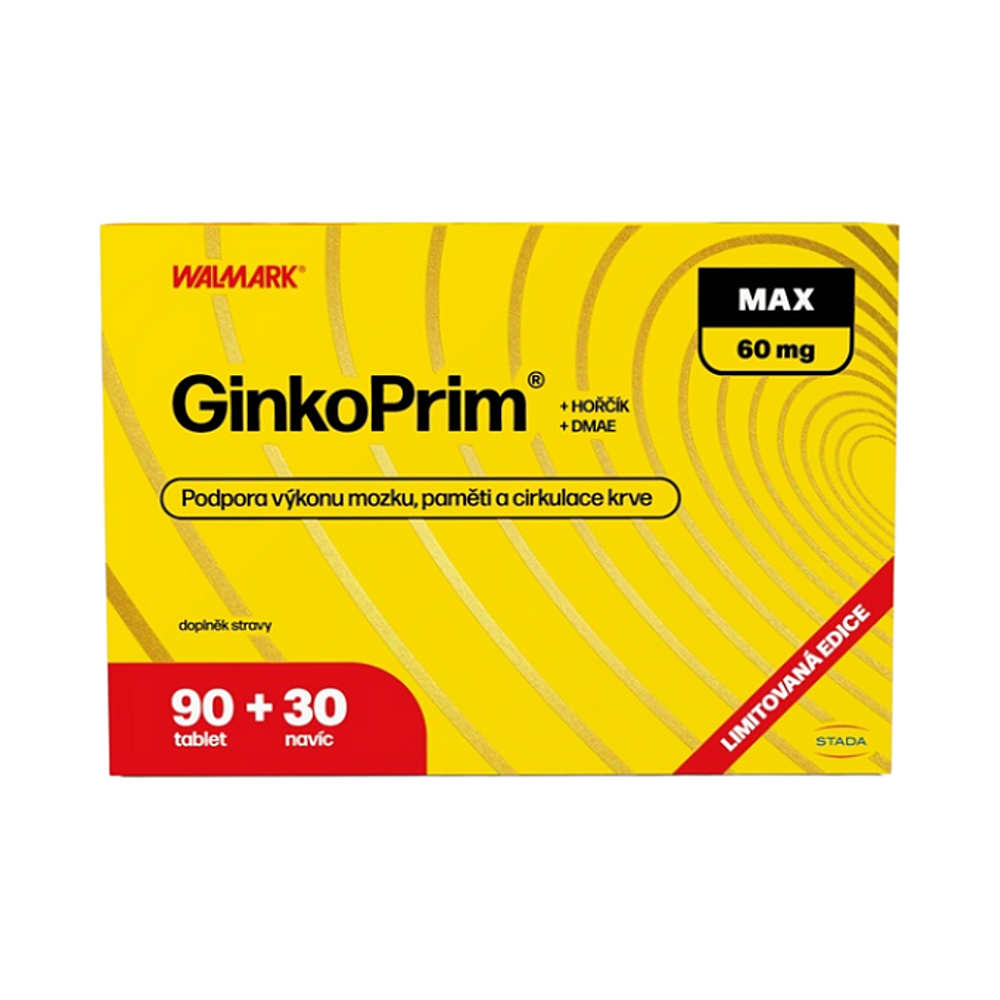 WALMARK GinkoPrim MAX 60 mg 90 + 30 tablet NAVÍC