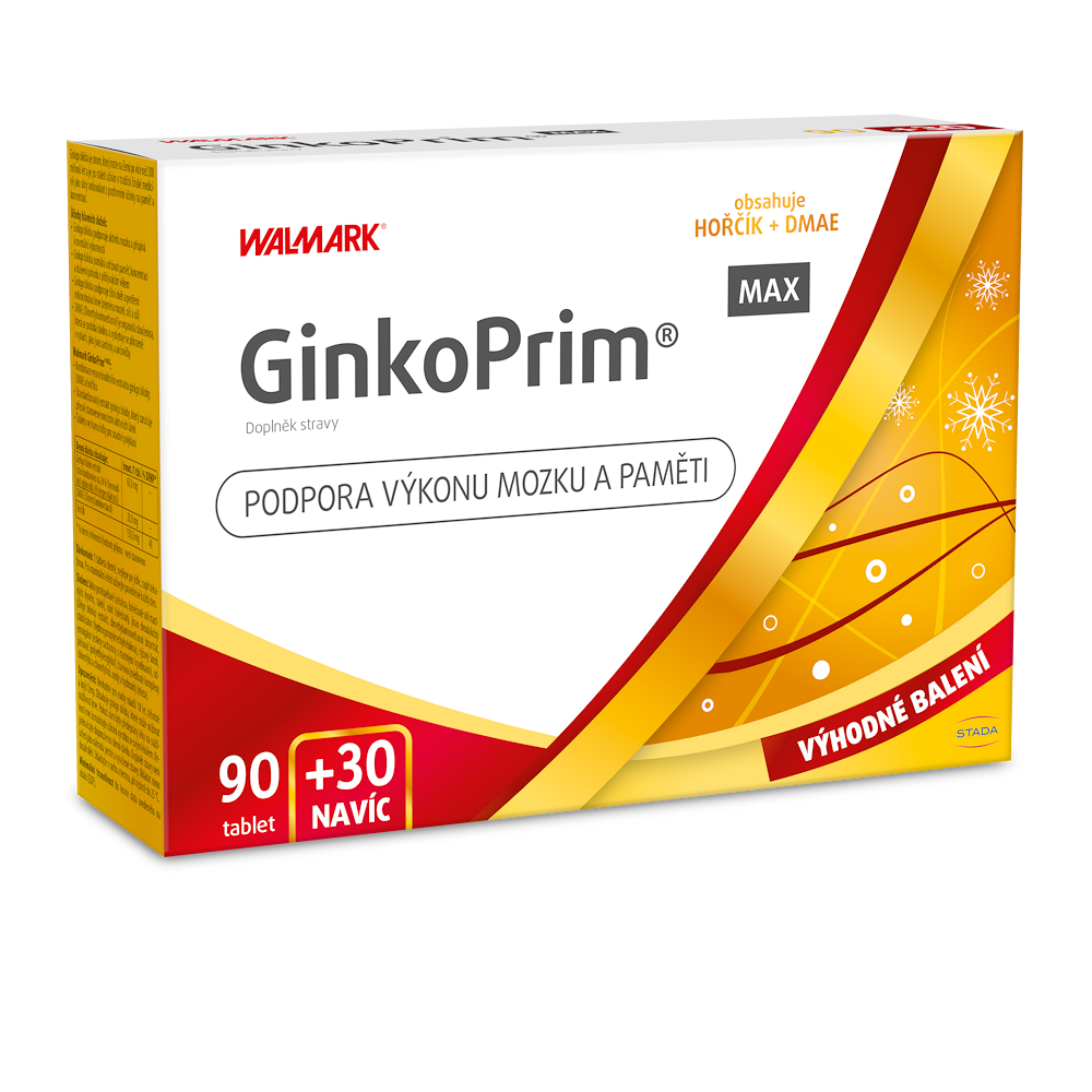 Levně WALMARK Dárkové balení GinkoPrim max 90 + 30 tablet NAVÍC