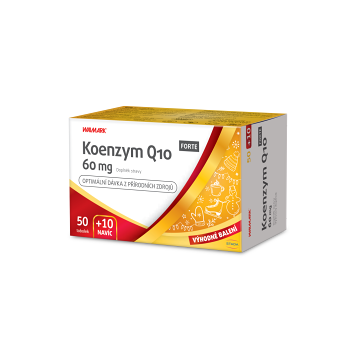 WALMARK Koenzym Q10 Forte 60 mg 50 + 10 tobolek NAVÍC