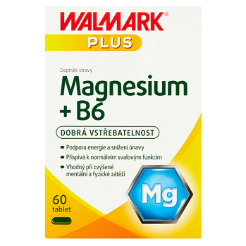 WALMARK Magnesium + B6 60 tablet, poškozený obal
