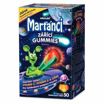 WALMARK Marťánci Zářící gummies 50 ks