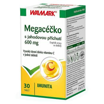WALMARK Megacéčko Jahoda 600mg 30 tablet