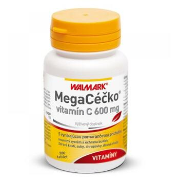 WALMARK Megacéčko vitamín C 600 mg pomerančová příchuť 100 tablet