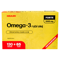 WALMARK Omega 3 forte 1000 mg 130 + 65 tobolek NAVÍC