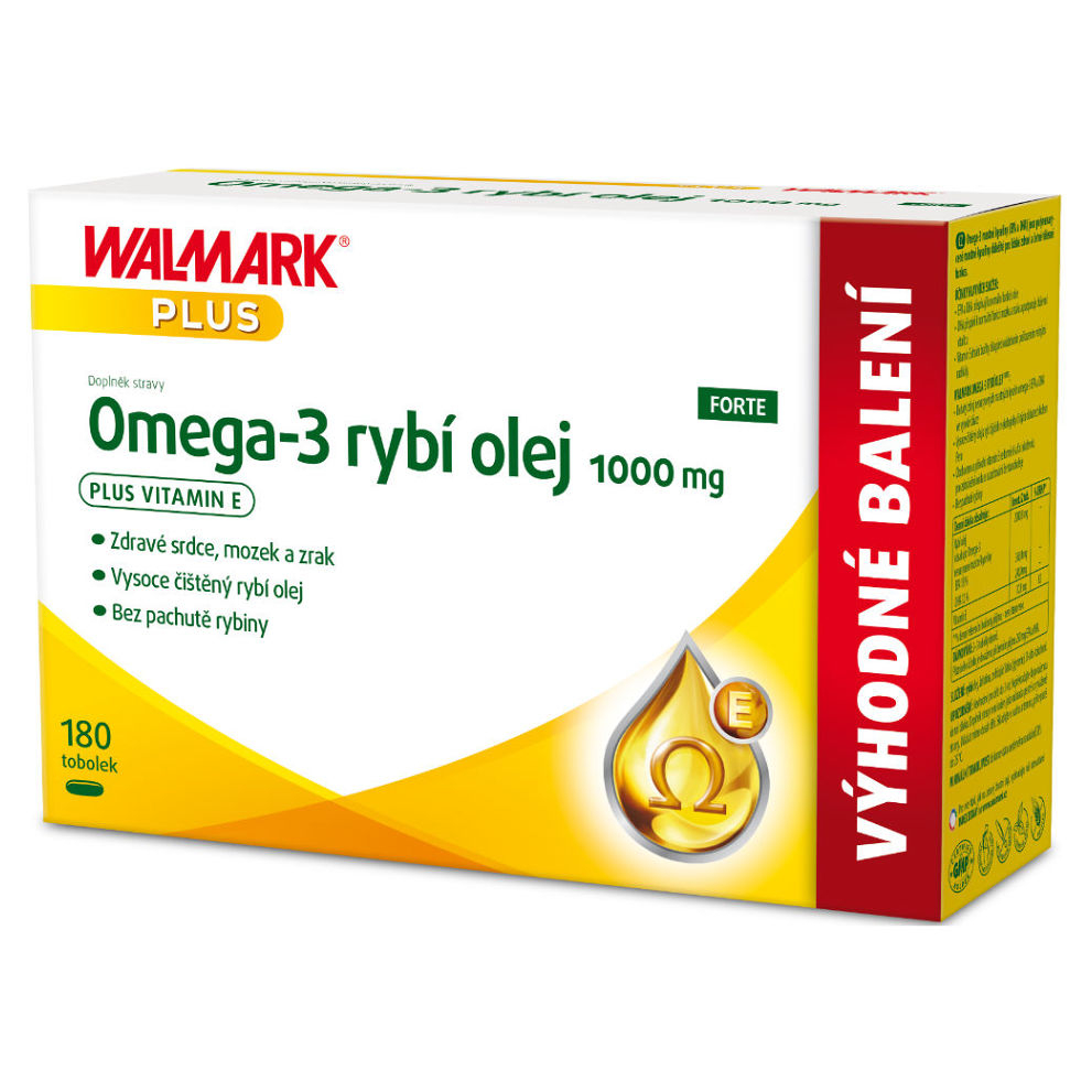 WALMARK Omega-3 rybí olej 1000 mg 180 tobolek
