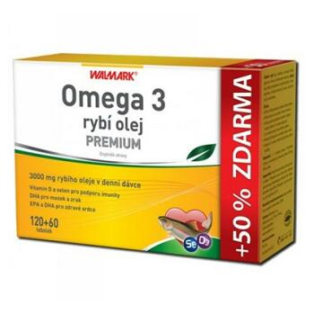 WALMARK Omega 3 rybí olej PREMIUM 120+60 tobolek