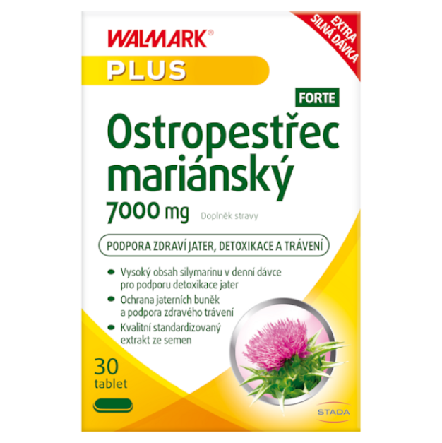 E-shop WALMARK Ostropestřec mariánský 7000 mg forte 30 tablet