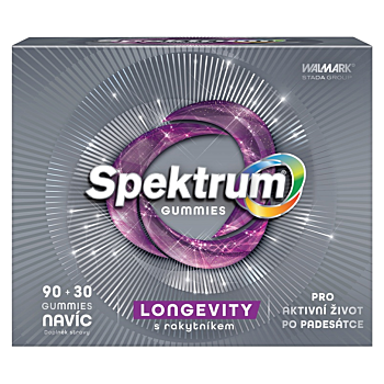 WALMARK Spektrum gummies LONGEVITY s rakytníkem 90 + 30 gummies NAVÍC (Multivitamíny) - Vícesložkové