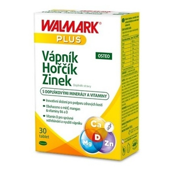 WALMARK Vápník Hořčík Zinek Osteo 30 tablet