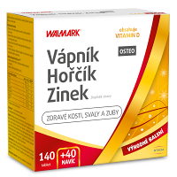 WALMARK Vápník Hořčík Zinek Osteo 140 + 40 tablet NAVÍC